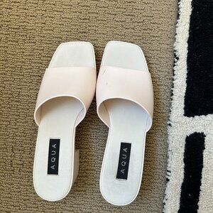 Aqua Bloomingdales Jelly Block Heel Sandal